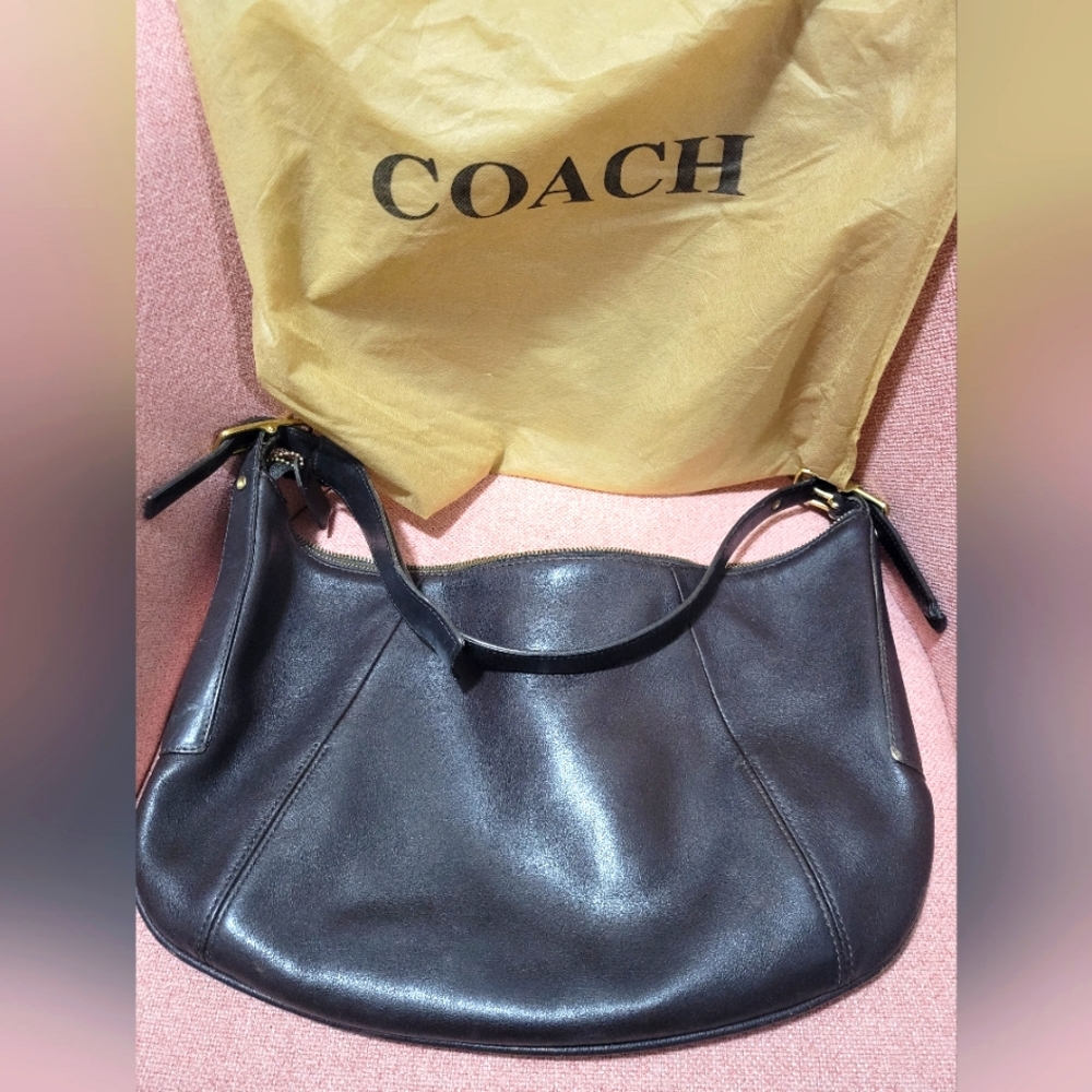 HOLIDAY SALE Coach Bag Dark Brown with Duster Bag
